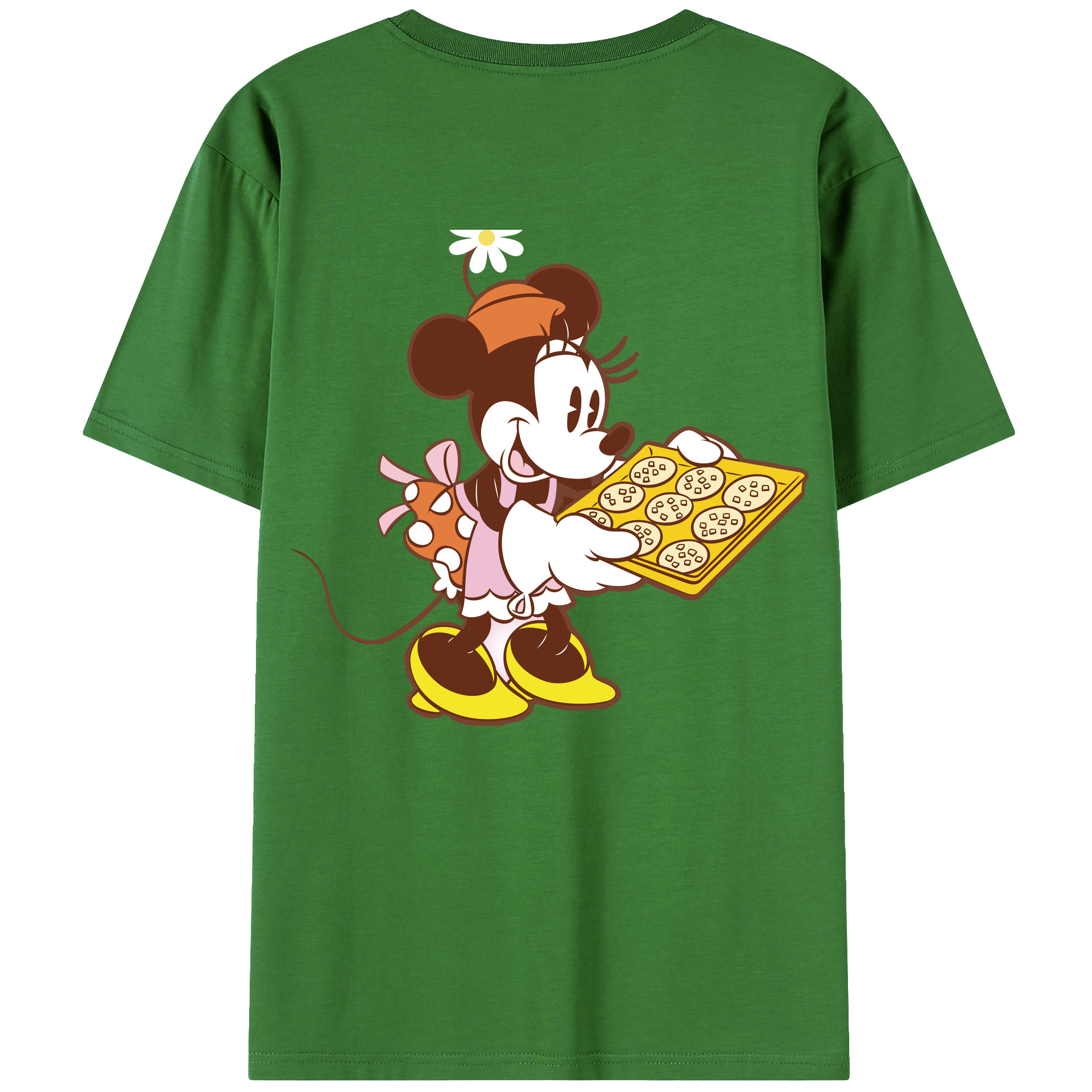 （画像用） ミッキーマウス Mickey Mouse レディース半袖Tシャツ(バックプリント)